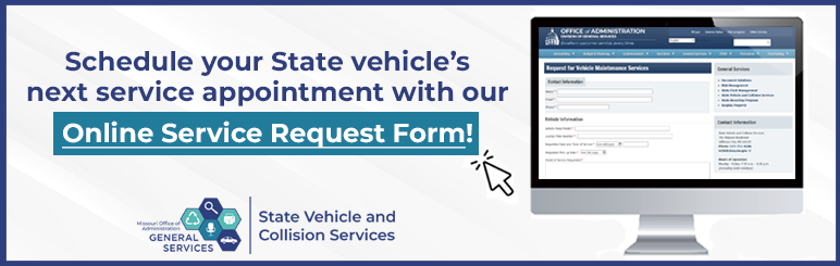 Schedule your State vehicle's next service appointment with our online service request form!