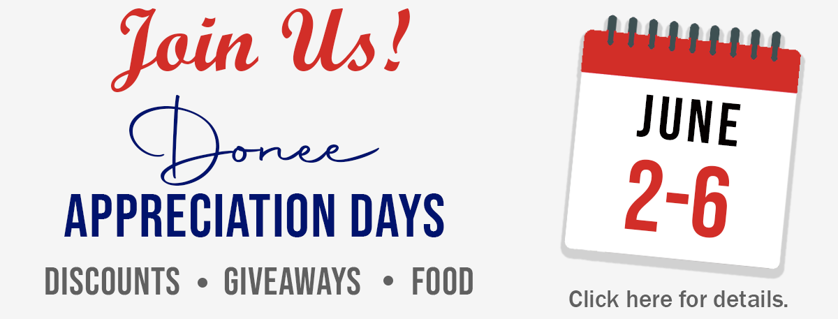 Join us June 2-6 for Donee Appreciation Days!